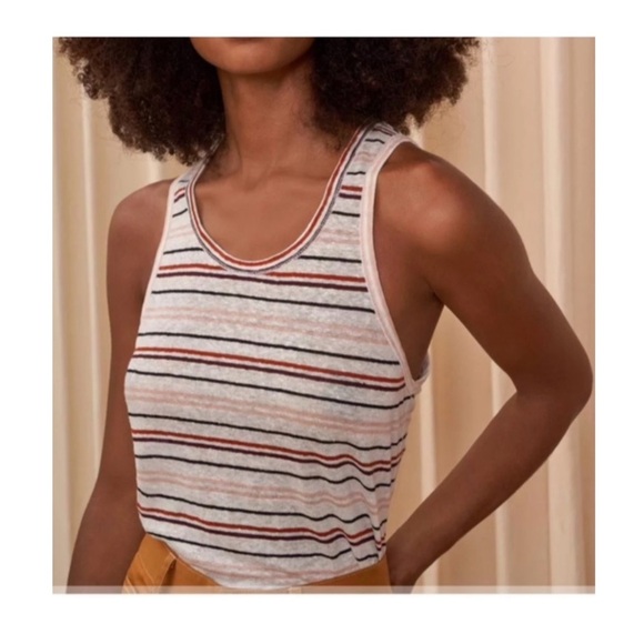 Tops - La Ligne Jimmy Linen Tank Top.